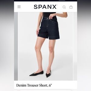 Never worn SPANX Jean shorts